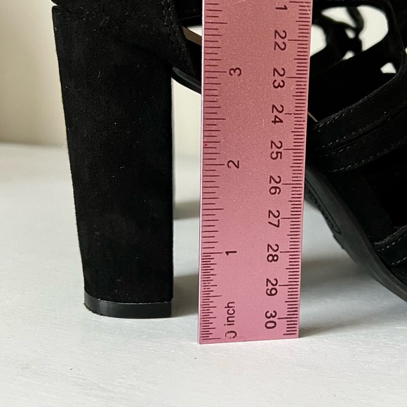 Christian Siriano for Payless Strappy Black Lace up Heels - Picture 8 of 8